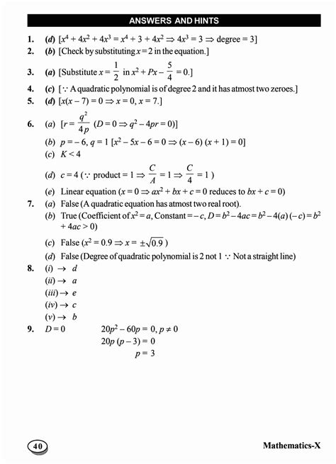 Image result for Class 10 Maths Chapter 4 Important Questions