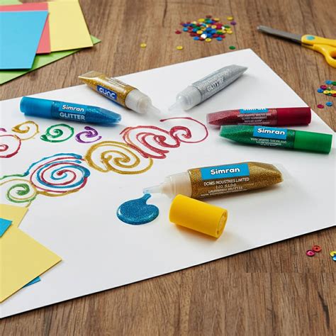 Personalized DOMS Glitter Colour Set (6 Shades, 5.5 ml Each) | Love ...