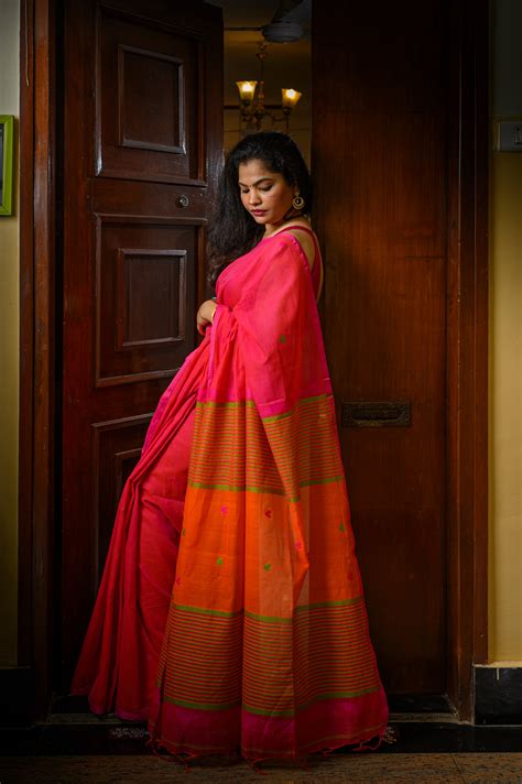 Handwoven sarees and fabrics from artisans of Rajasthan and Bengal ...
