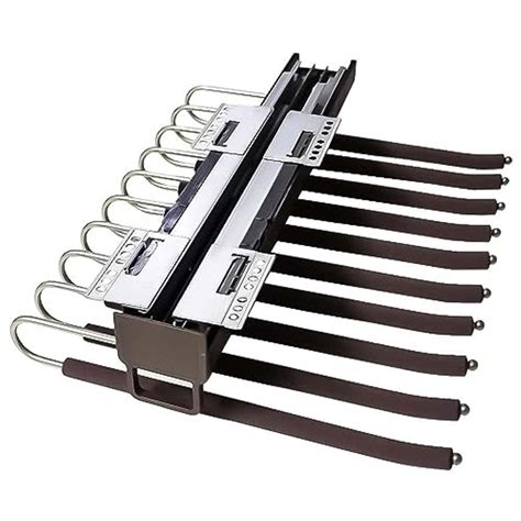 Jaguar Decor Mounted Rack - 10 Arms Steel Pull Out Pants Hangers/Jeans ...