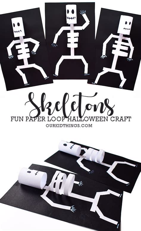 Image result for Skeleton Paper Chain Craft