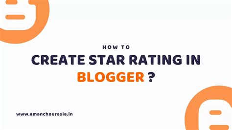 How to Add Star Rating in Blogger?