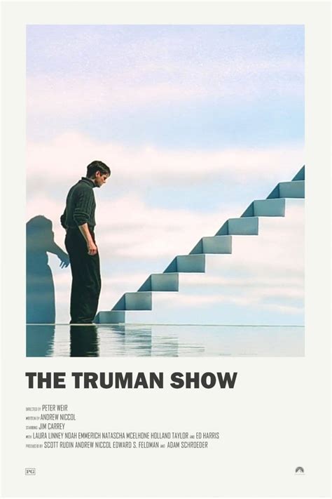 The Truman Show - Jim Carrey - Tallenge Hollywood Movie Poster Fan Art ...