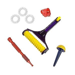 AcuPoints Acupressure Jimmy Wooden+ 3 Sujok Finger Rings + Thumb Jimmy ...