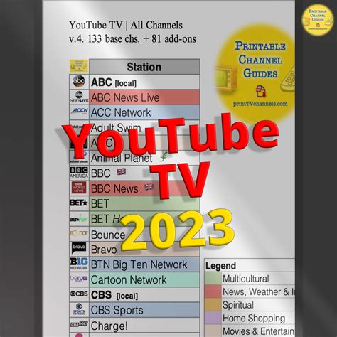 YouTube TV Program Guide 的图像结果