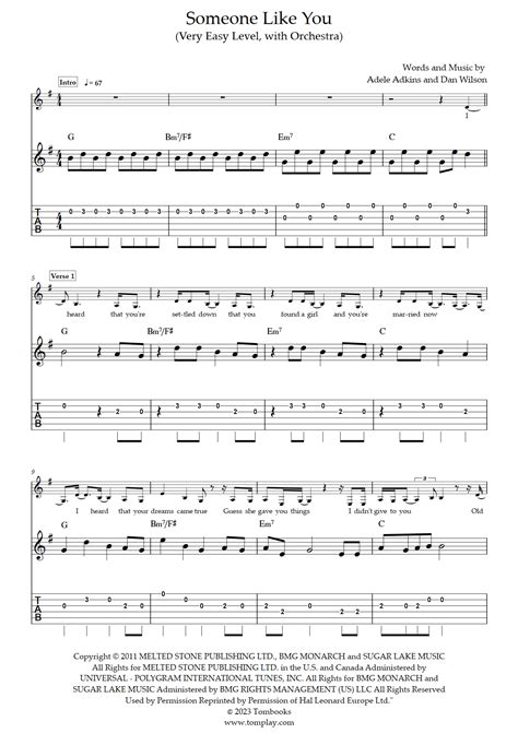 Someone Like You Adele Guitar Chords