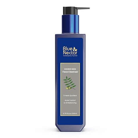 Blue Nectar Honey & Neem Face Wash for Oily & Acne Prone Skin | Natural ...