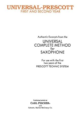 Excerpts Universal Complete Method for Saxophone : Amazon.in: Books