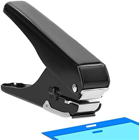 Badge Hole Punch, Upgraded All-Metal Construction Oval Hole Punch ...
