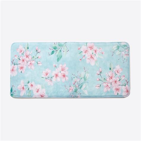 Buy Nova Senorita Memory Foam Floral Printed Bath Runner- 100x45cm from ...