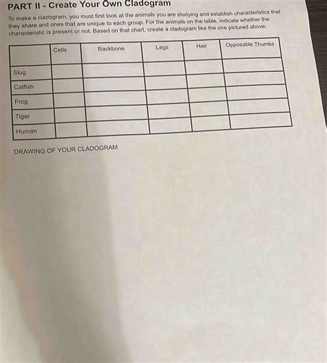 Image result for Building a Cladogram Activity