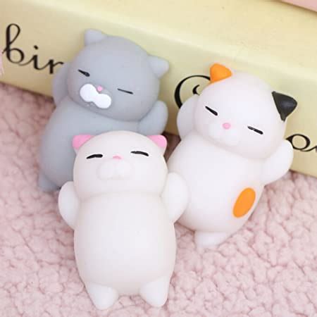 Buy ANAB GI Kawaii Slow Rising Squishy Squeeze Mini Cat Toy -Set of 2 ...