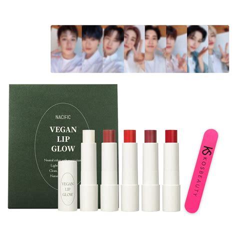 KOSBEAUTY Nacific x Stray Kids Be Natural Vegan Lip Glow 5 PCS India | Ubuy