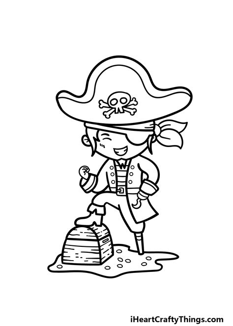 Simple Pirate Drawing