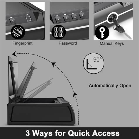 Buy Costway Quick-Access Dual Firearm Safety Device w/ Biometric ...