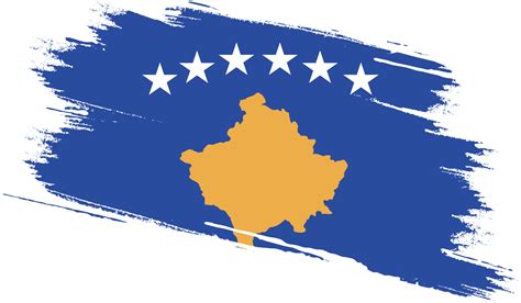 Kosovo flag with grunge texture 12024955 PNG - flag of kosovo