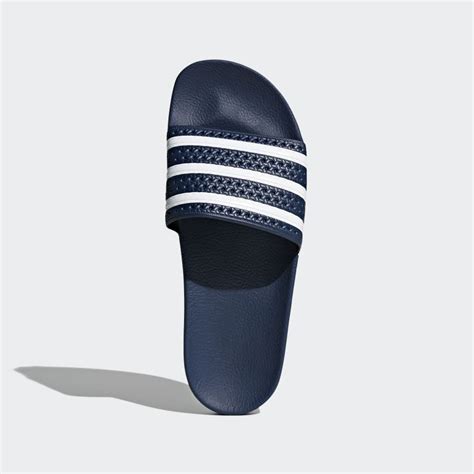 Shoes - ADILETTE SLIDES - Blue | adidas Qatar