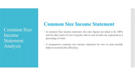 Common Size Income Statement - Solved Problems | PPTX