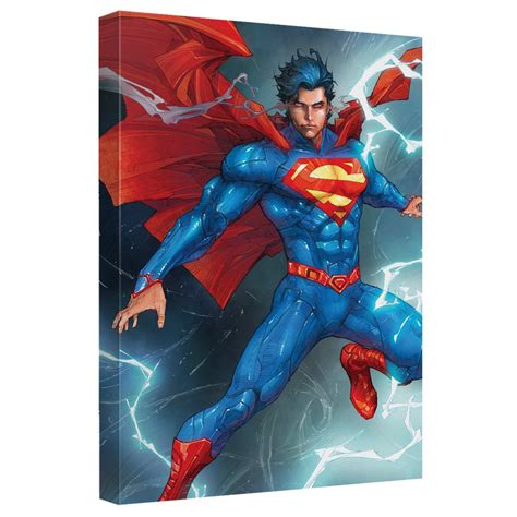 Trevco Superman/Super Lightning SM/Super Cnvs Wall Art with BK Board ...