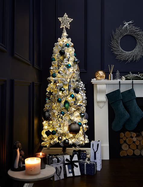 Buy Teal Velvet Tree Stocking at Marks & Spencer
