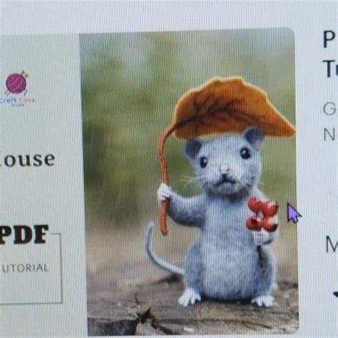 Image result for Needle Felt Mouse Tutorial