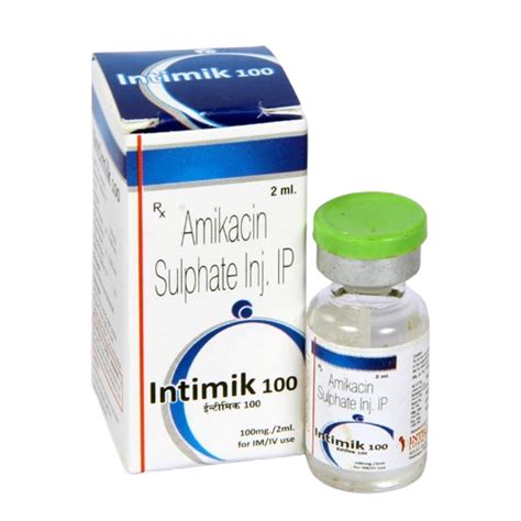 Intimik 100 - Amikacin Sulphate Inj. IP - Integral Lifesciences