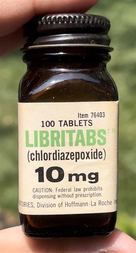 LIBRIUM Chlordiazepoxide By Roche. First Benzodiazepine Ever Marketed. : r/chemistry
