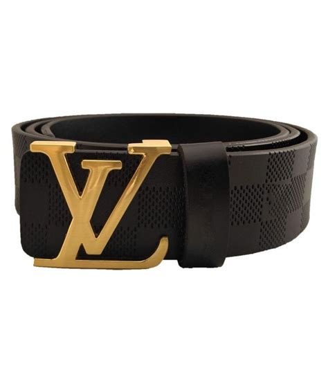 LV Belt Maroon Leather Casual Belt - Pack of 1: Buy Online at Low Price ...