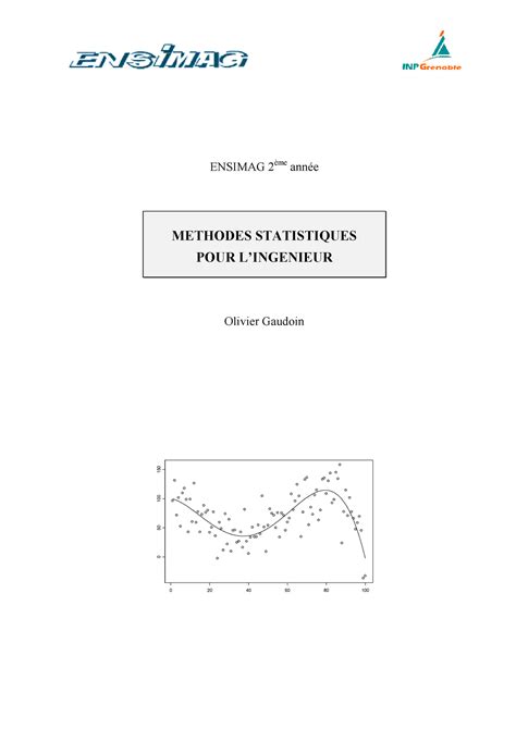 0Poly MSI - cours - ENSIMAG 2ème année METHODES STATISTIQUES POUR L ...