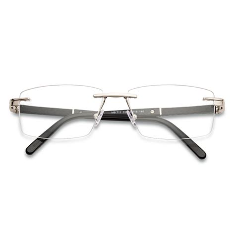 Buy Mont Blanc MB0711 Silver Black 016 Unisex Eyeglasses at Lenskart.