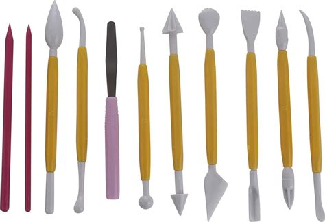 Levin 5 Pcs Pottery Tool Kit - Ceramic Pottery & Clay Ribbon Wood ...