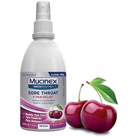 Mucinex InstaSoothe Sore Throat + Pain Relief Sore
