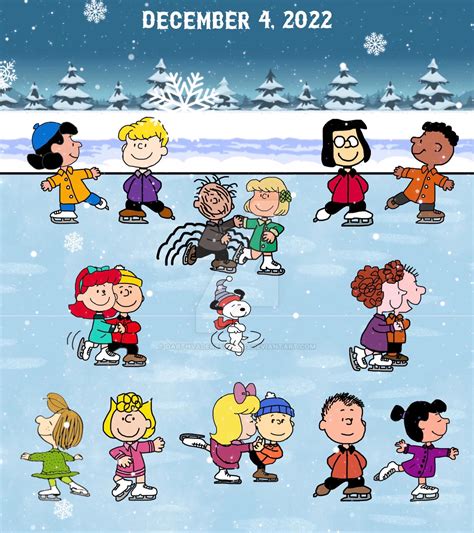 12/4/22 - Peanuts Gang Skating by DarthVader867554333 on DeviantArt