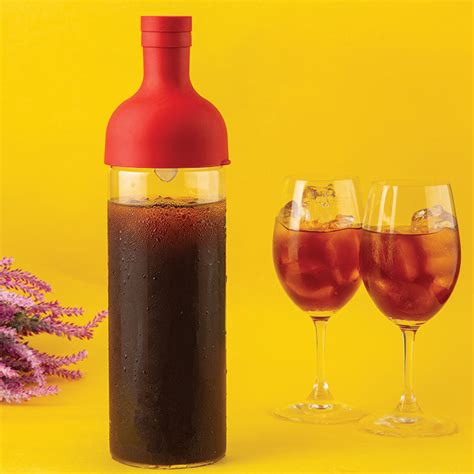 Hario | Filter-In-Bottle Cold Tea Brewer | Glass & Silicone | 750 ml ...