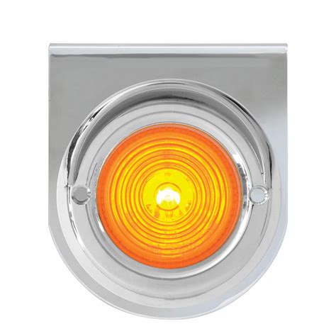 GG Grand General 86290 Chrome L Bracket with 2 Inches Amber Marker ...