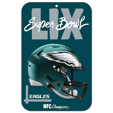 "WinCraft Philadelphia Eagles 2024 NFC Champions 11"" x 17"" Indoor ...