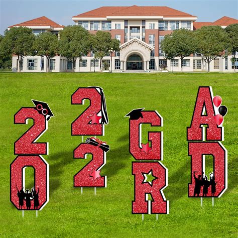 Buy Mosoan Graduation Yard Sign Decorations 2022 - 8PCS Large Size ...