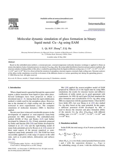 Image result for Molecular Dynamic Simulation Liquids
