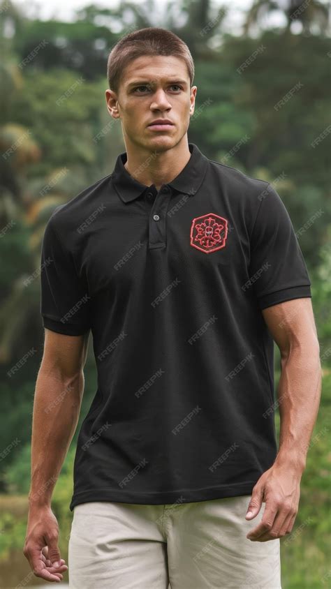 Black Mens Polo