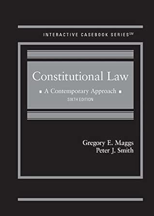 Buy Constitutional Law: A Contemporary Approach (Interactive Casebook ...
