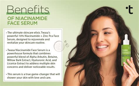 Twasa 10% Niacinamide Face Serum with Zinc | Anti-Acne & Oil Control ...