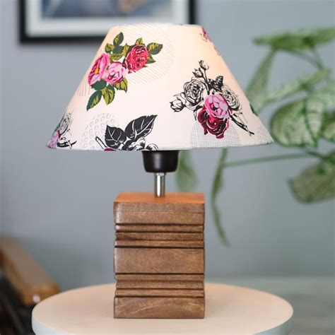 Buy HOMESAKE Wooden Table Lamp from Homesake at just INR 1998.0