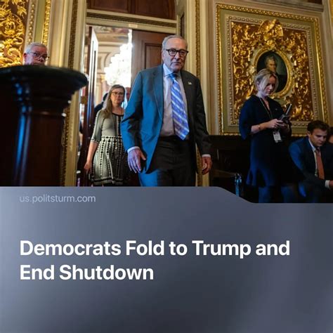 Democrats Fold to Trump and End Shutdown