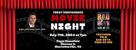 First Responders Movie Night, Regal Stonefield, Charlottesville, 11 ...
