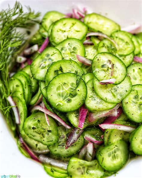 Cucumber Dill Salad - Urban Bliss Life