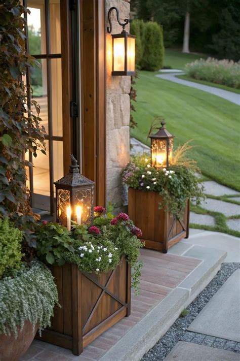 17+ Charming Front Door Planter Ideas to Try in 2025 | Front door ...