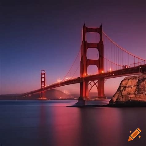 Woman walking through streets in brussels with a view of the golden gate bridge on Craiyon