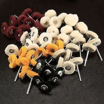 SWISSO Polishing Buffing Round Wheel Brushes Pads Mixed Set 1/8" Shank ...