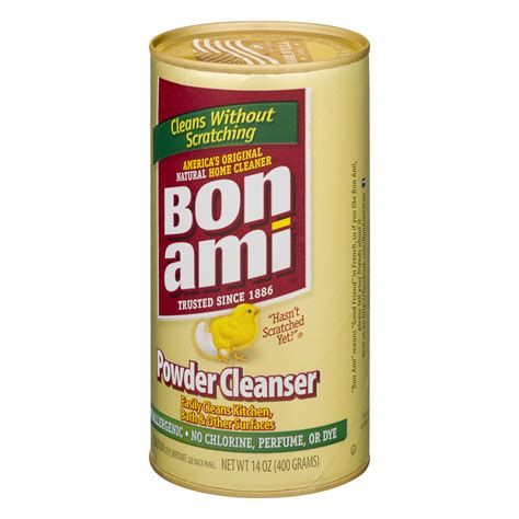 Bon Ami Natural Powder Cleanser for Kitchen, Bath, and Shower - 14 oz ...