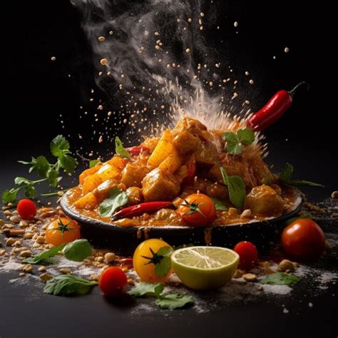 Premium AI Image | A fast shutter speed food photography